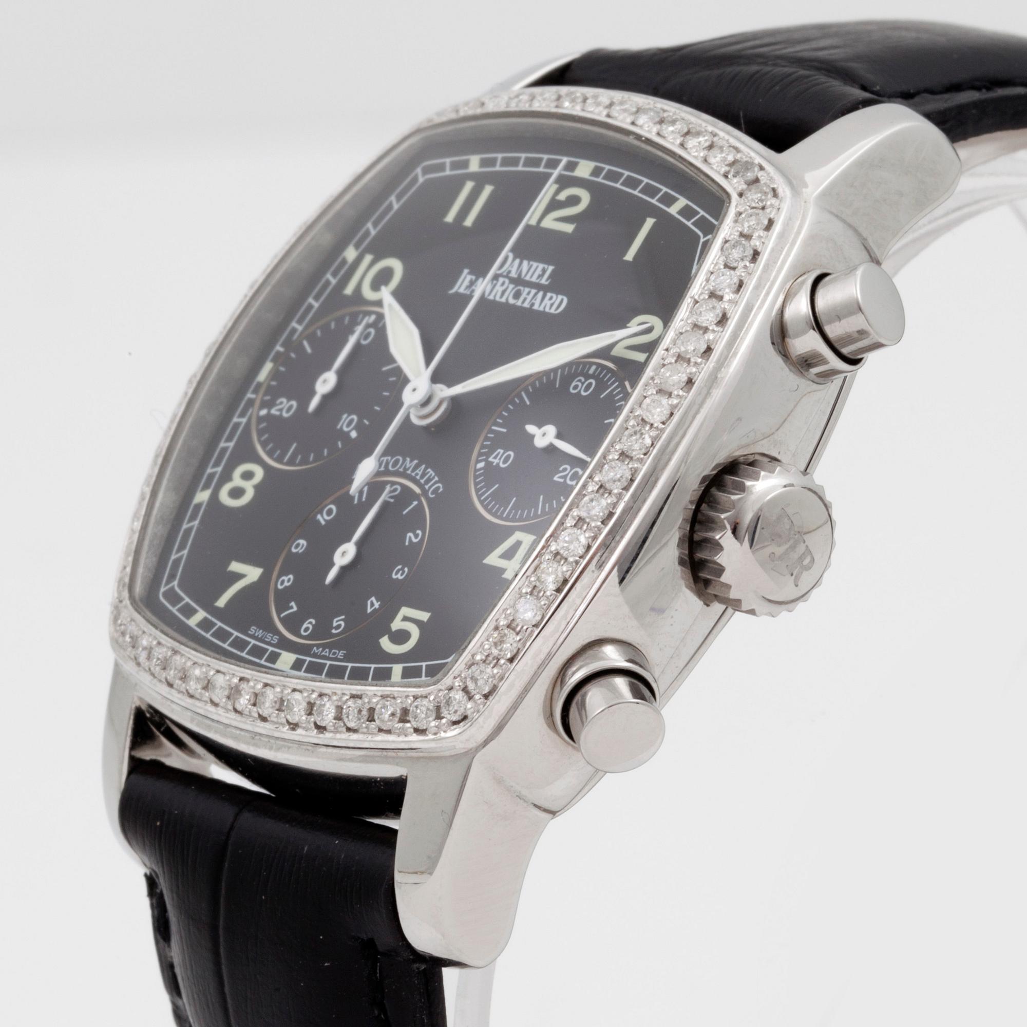 DANIEL JEANRICHARD, TV-Screen, chronograph, wristwatch, 35 x 37 (46) mm,