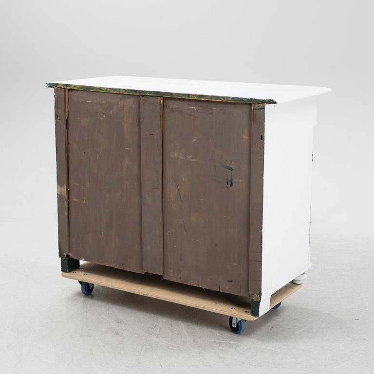 A painted Gustavian style sideboard, late 19th Century.