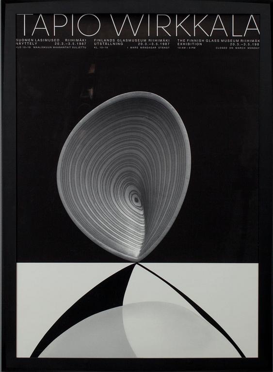 UTSTÄLLNINGSAFFISCH, Tapio Wirkkala, 1987.