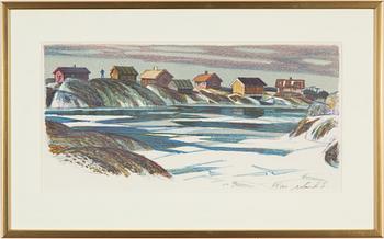 Roland Svensson, 2 färglitografier, signerade och numrerade.