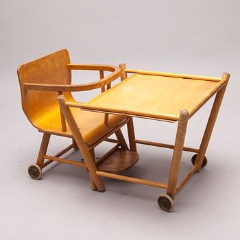 BARNSTOL / BORD och STOL , funkis, 1900-talets första hälft.
