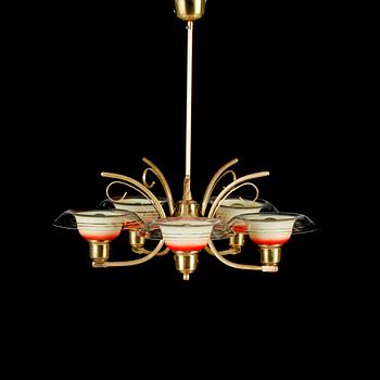 TAKLAMPA, 1900-talets andra kvartal, höjd ca 60 cm.
