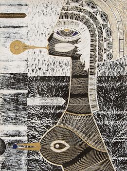 Max Walter Svanberg, textile graphics signed and numbered 282/350.