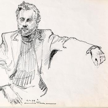 Henrik Tikkanen, teckningar 8 st signerade, några daterade 1977.