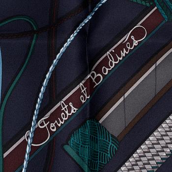HERMÈS, scarf, 'Fouets et Badines'.