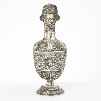 S Smith & Son, vinkanna, silver, London, England 1871.