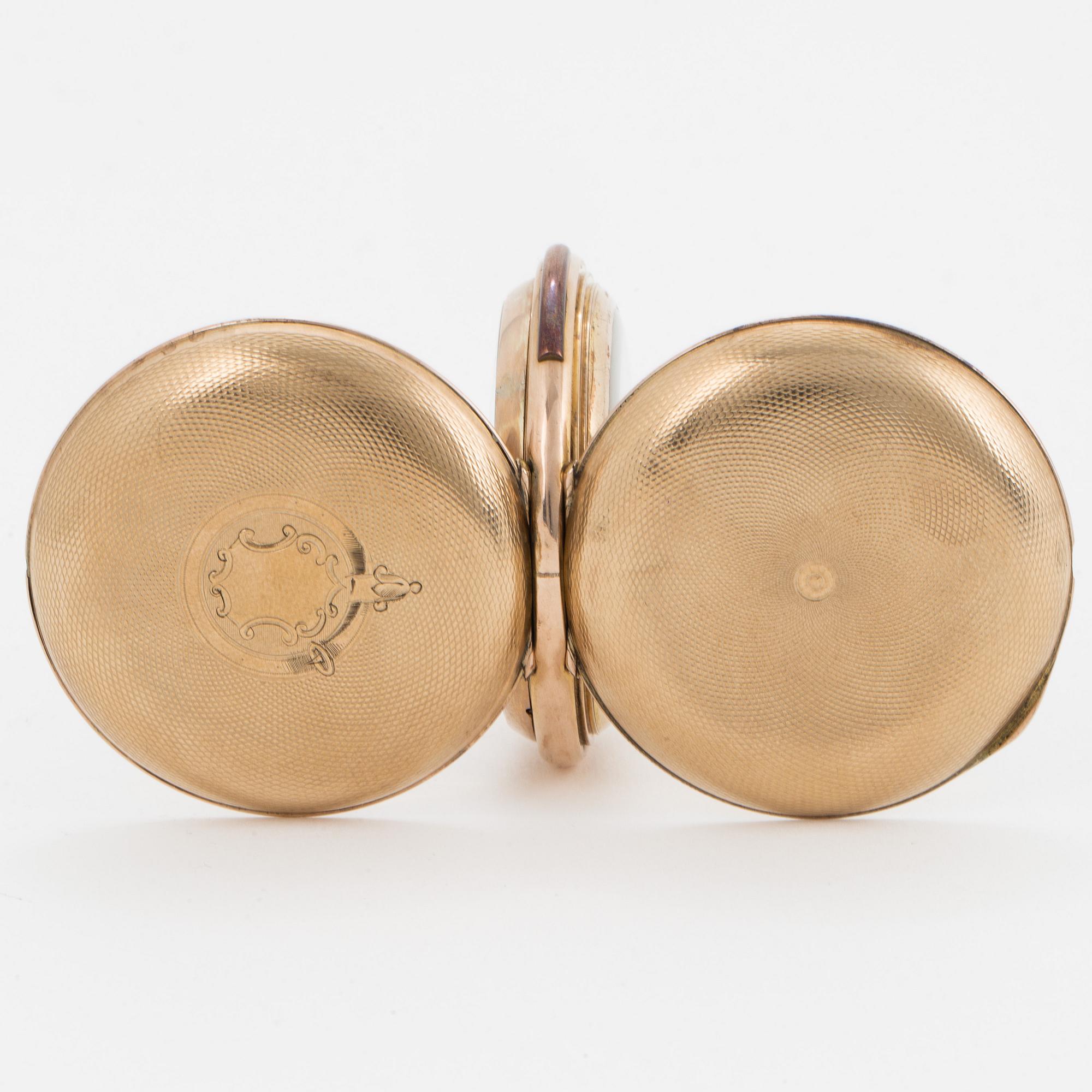 POCKET WATCH, hunter, chronograph, 52 mm.