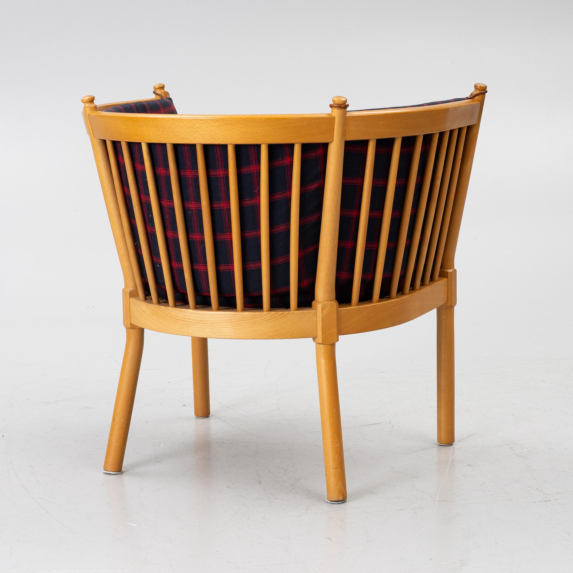 Børge Mogensen, fåtölj, "Tremme", Fritz Hansen, Danmark, 1900-talets andra hälft.