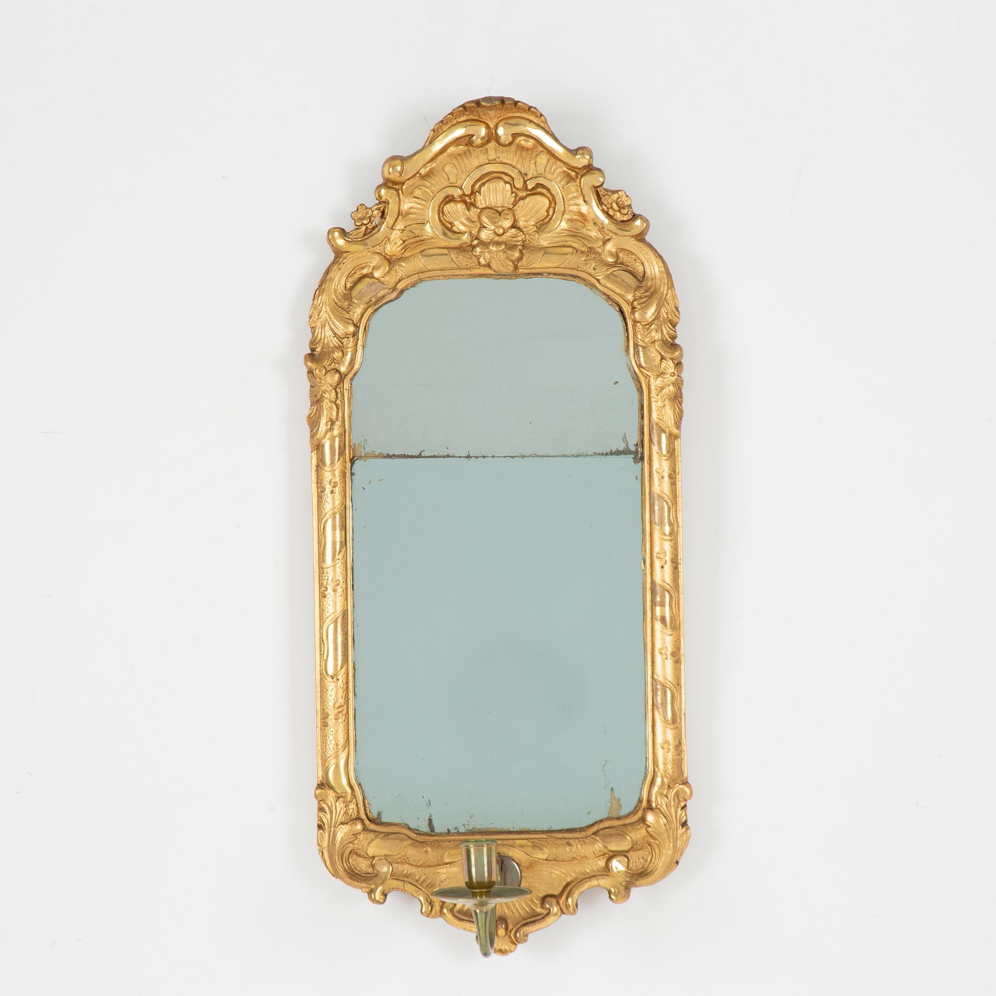 Spegellampett, rokoko, 1700-talets andra hälft.