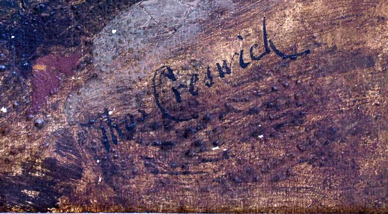 THOMAS CHRESWICK, olja på duk, signerad.