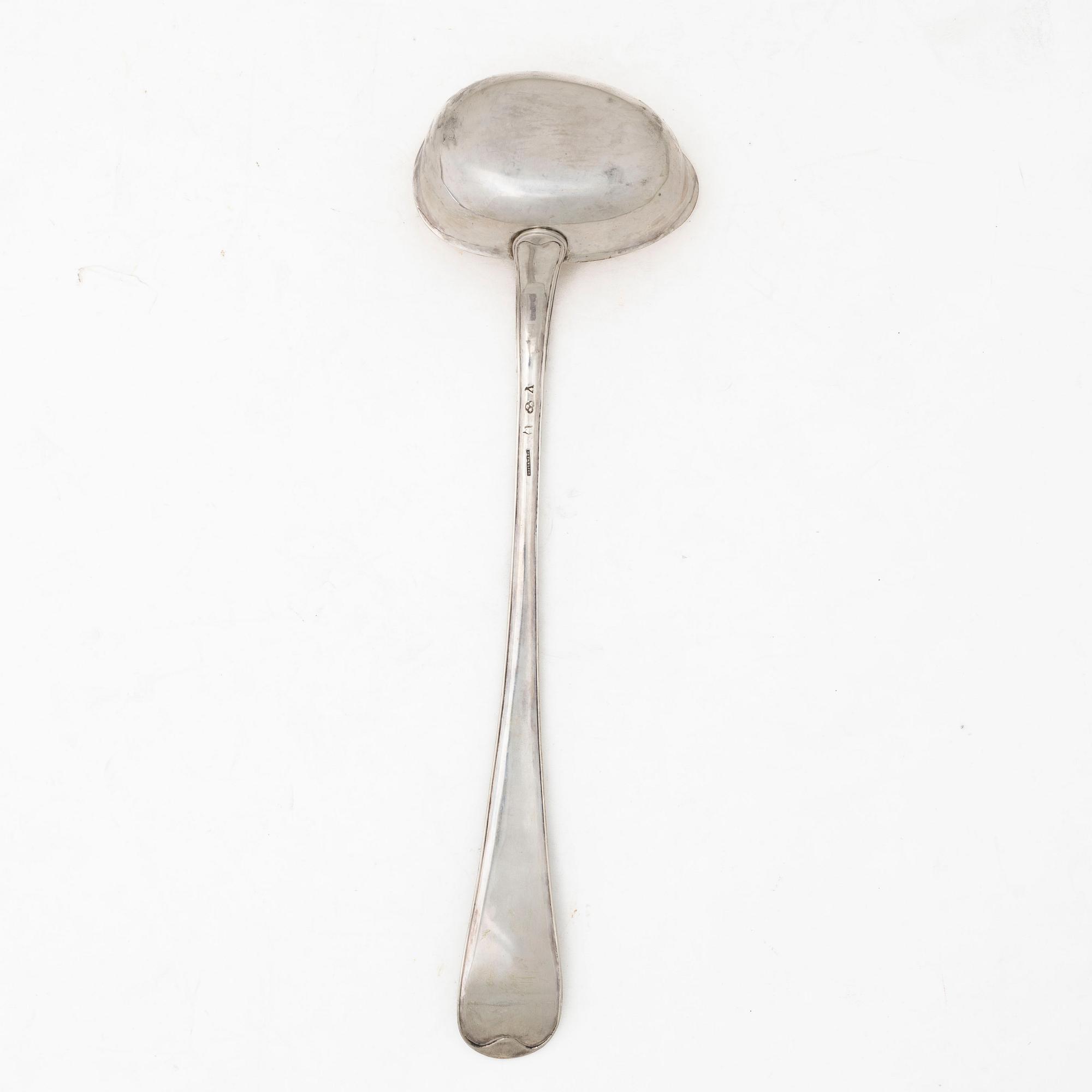 Pehr Zethelius, soppslev, silver, Stockholm 1781.