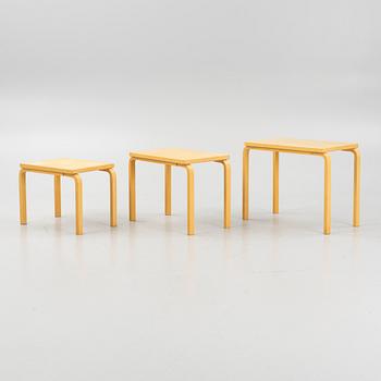 Alvar Aalto, satsbord, 3 delar, modell 88, Artek, Finland.