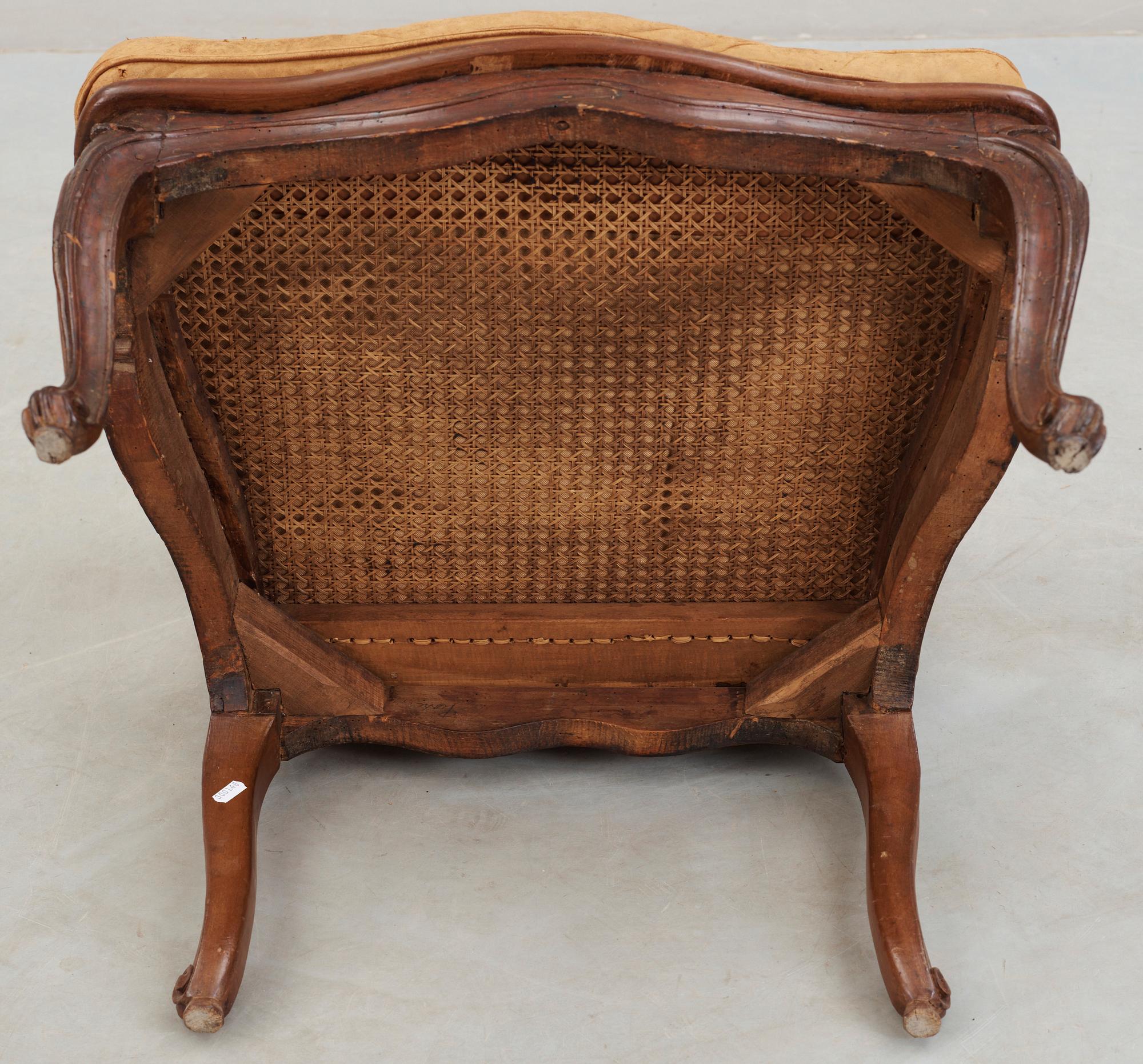 KARMSTOL, Louis XV, 1700-tal.