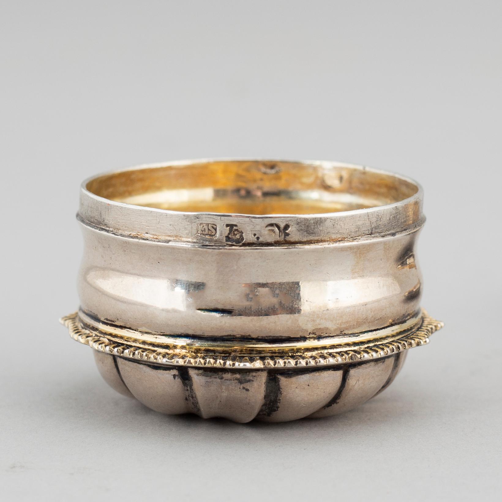 A Swedish 18th century parcel-gilt silver snuff-box, remarked Johan Malmstedt, Goteborg 1793.