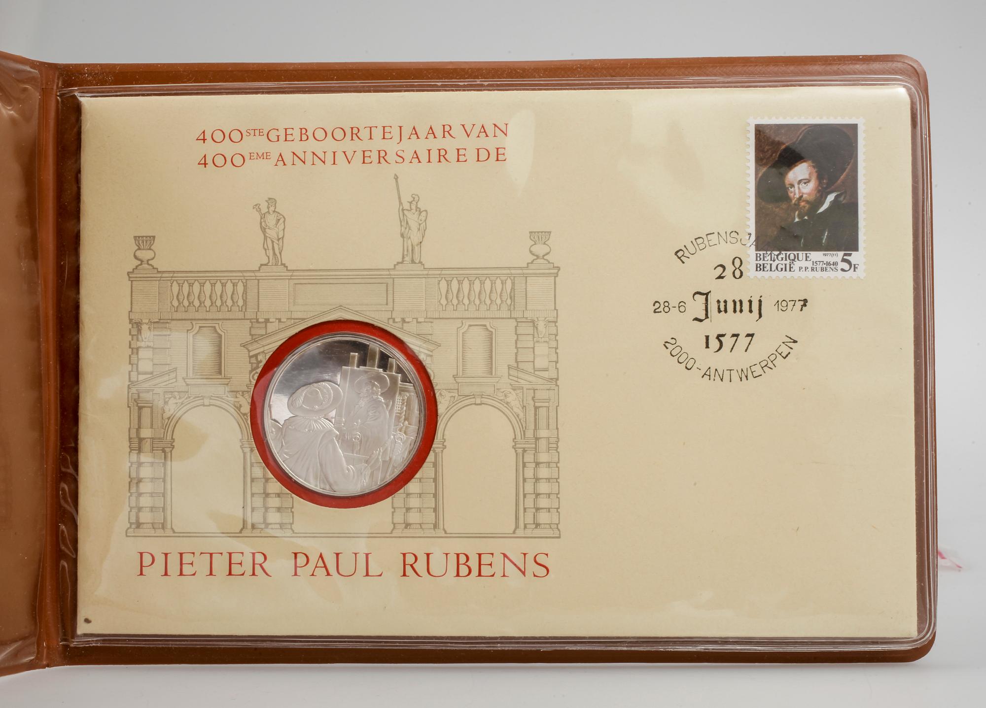 MEDALJER, 26+1 delar, sterlingsilver, Peter Paul Rubens, efter, Franklin Mint, 1977. Totalvikt ca850g.