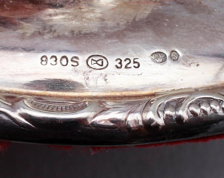 LJUSSTAKAR, 2 par, silver, 1900-talets första hälft.