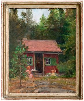 218. Venny Soldan-Brofeldt, A RED CABIN.