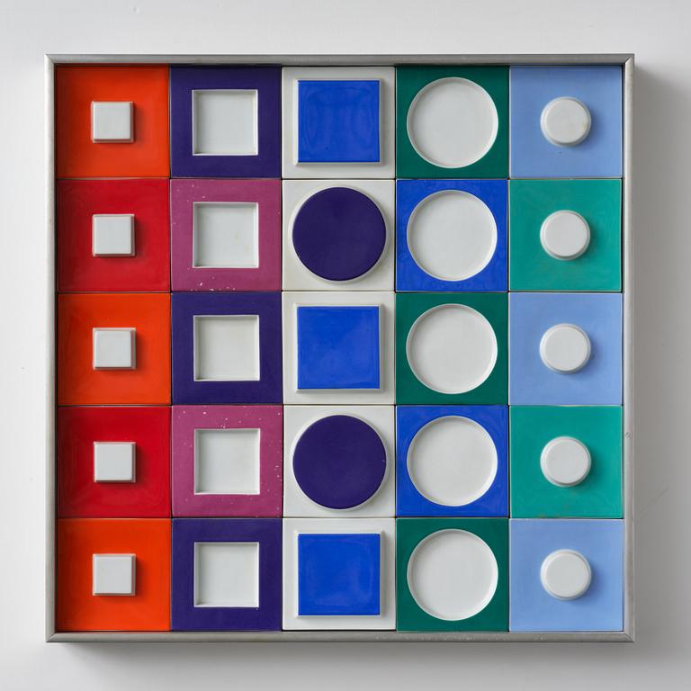 Victor Vasarely, a relief, Rosenthal Studio Linie, Germany.