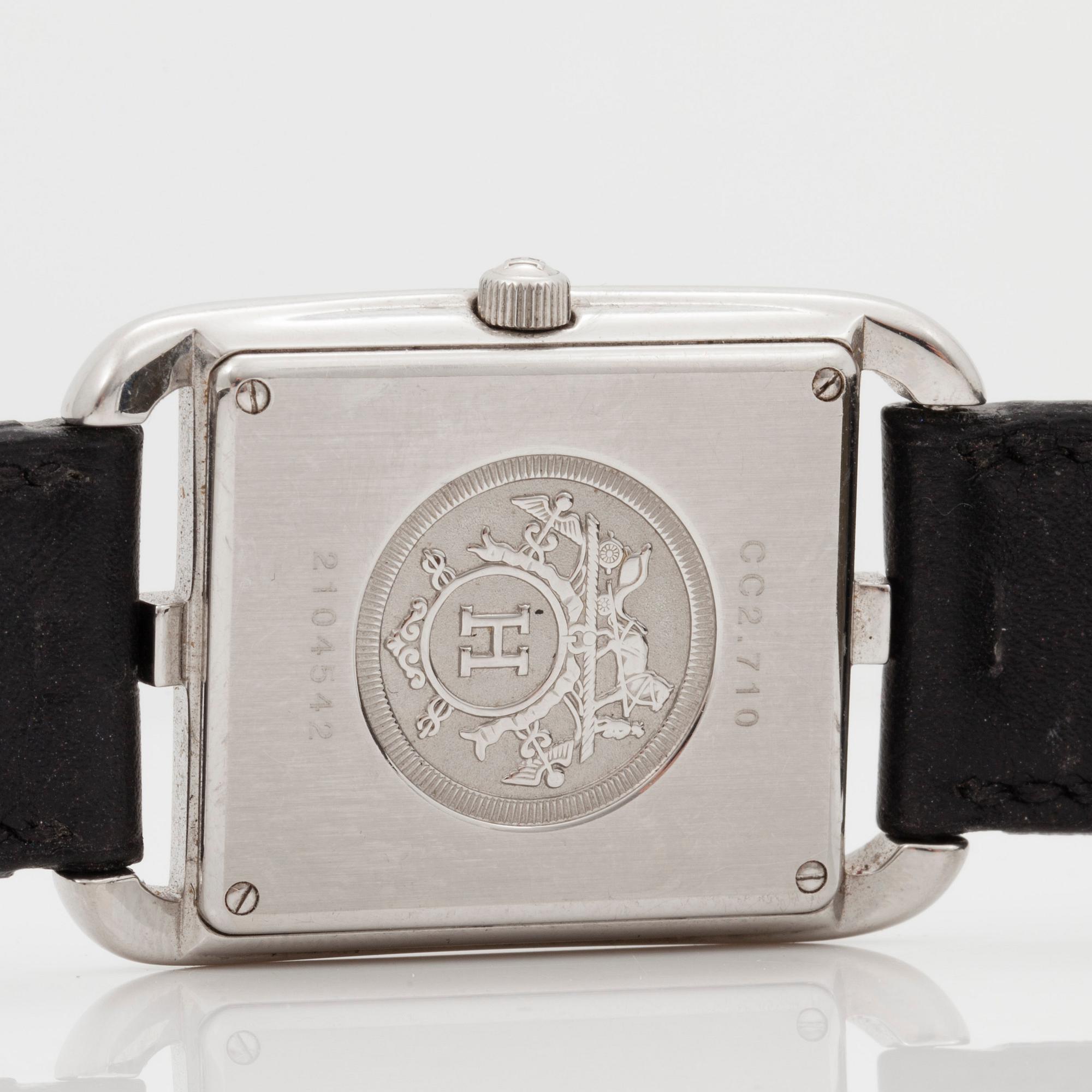 HERMÈS, Cape Cod, wristwatch, 29 x 29,5 (41) mm,.