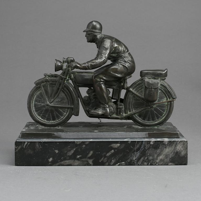 SKULPTUR, patinerad metall, 1900-tal.