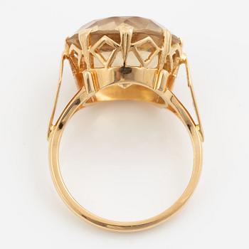 Ring, Stigbert, 18K guld med citrin, 1960-tal.