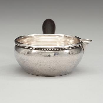 A Georg Jensen sterling sausière, Copenhagen 1933-44, design nr 55 B.