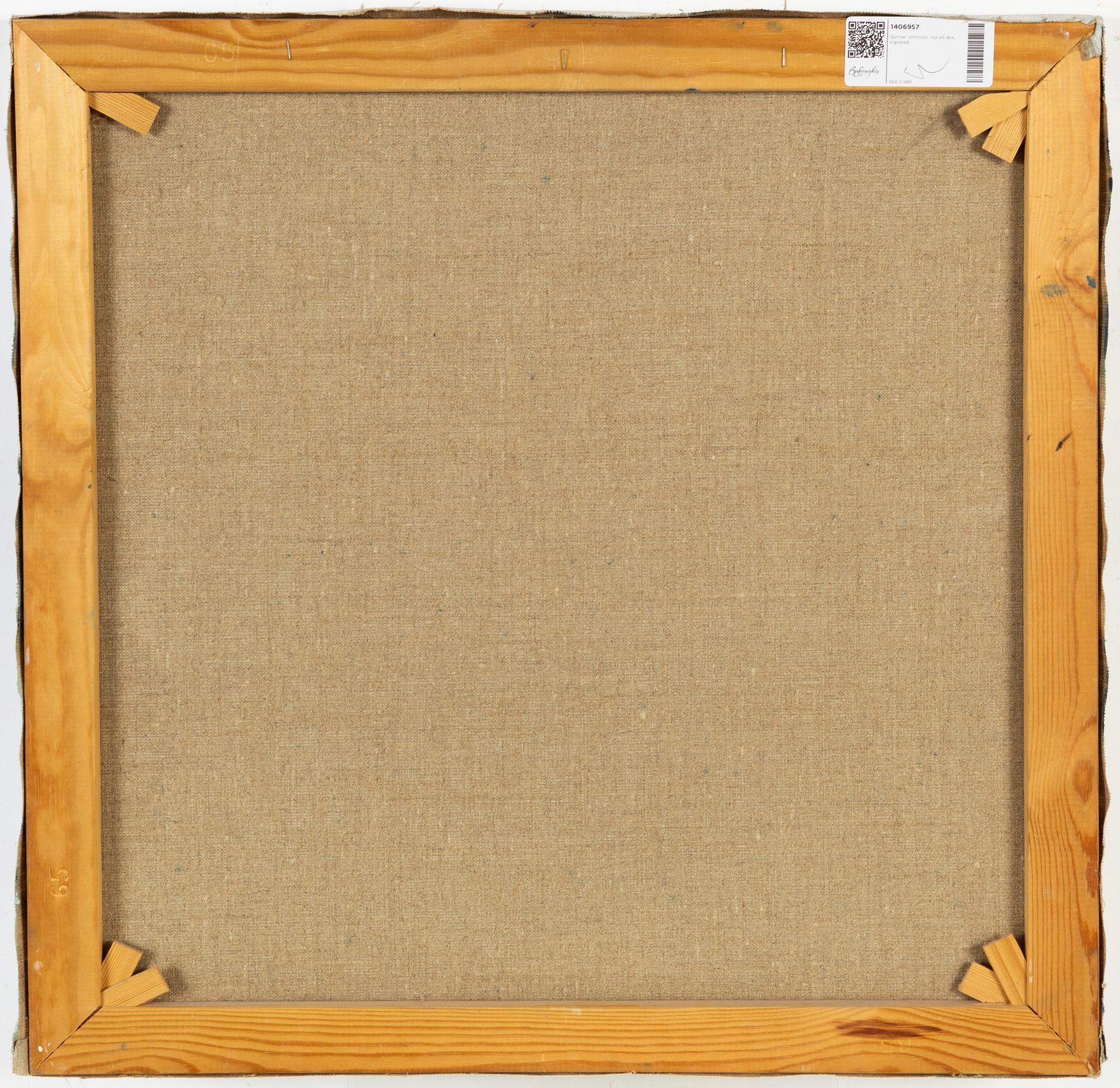 Gunnar Johnsson, akryl på duk, signerad.