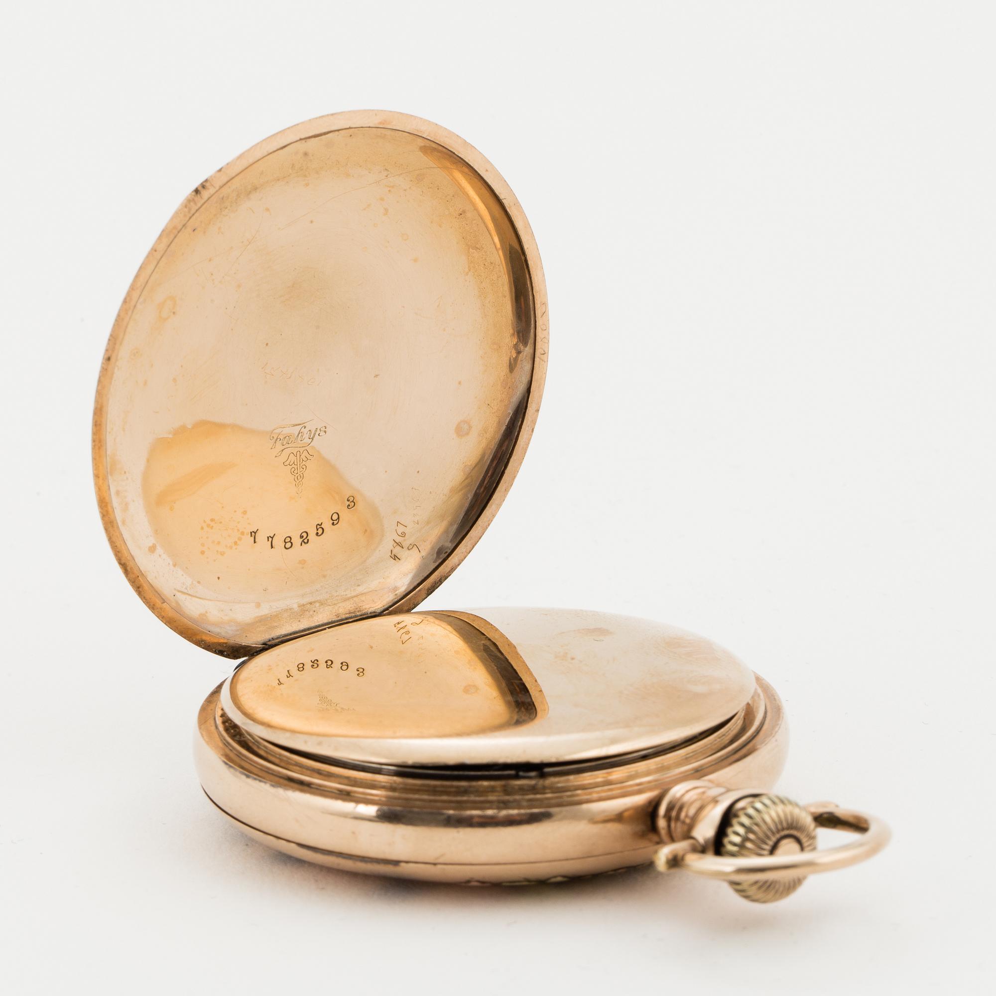 HAMILTON, pocket watch, hunter, 50,5 mm.