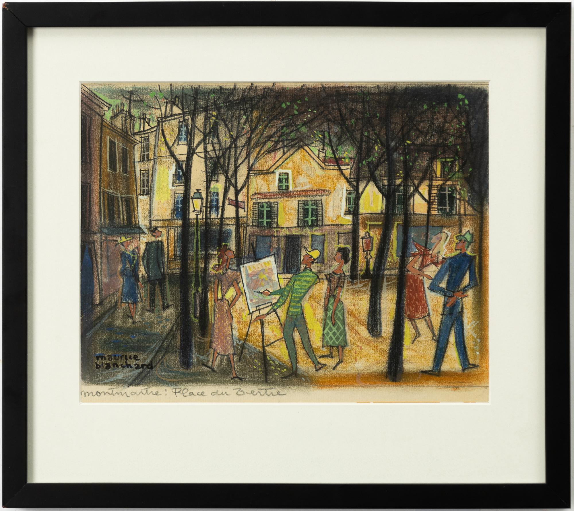 Maurice Blanchard, "Montmartre: Place du Tertre".