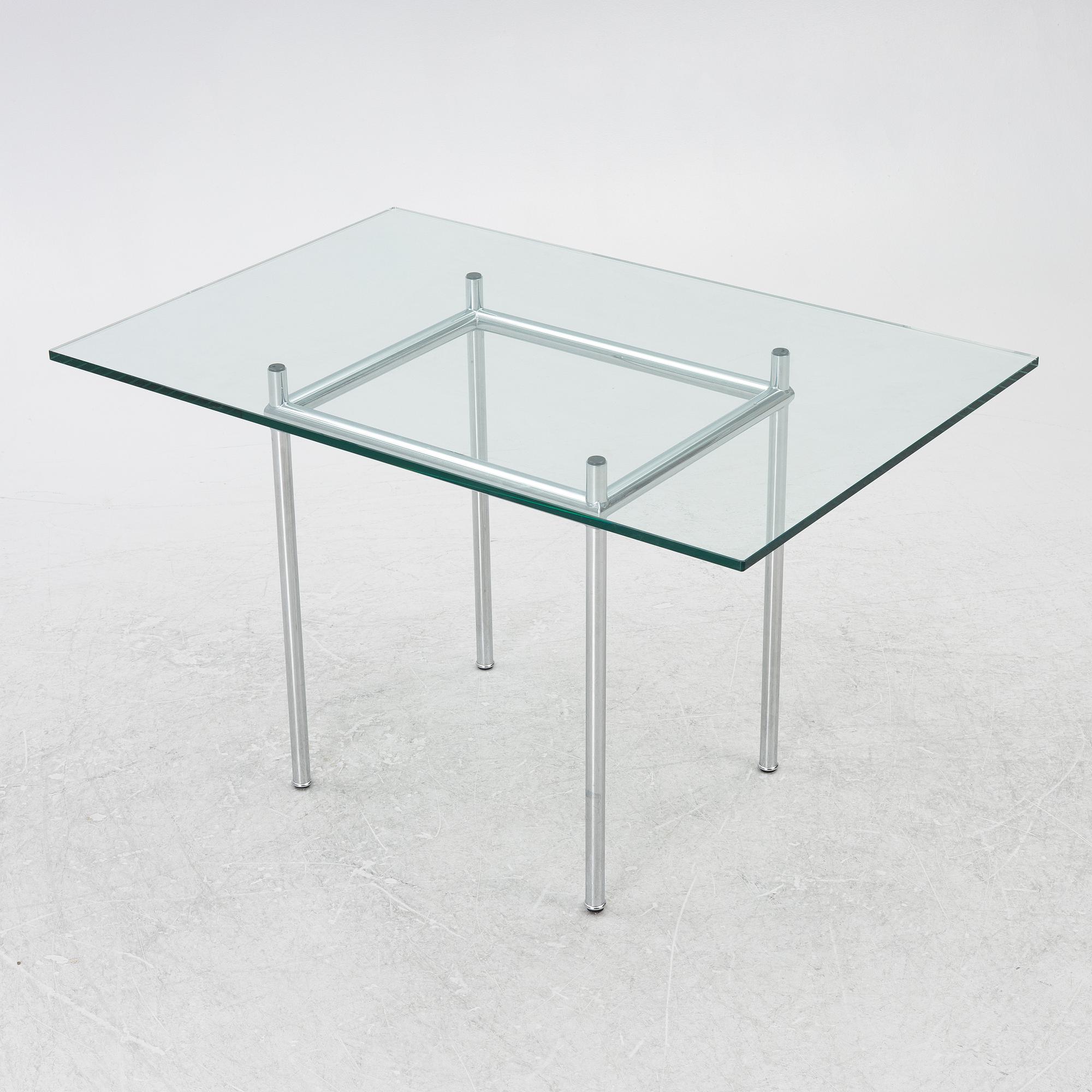 Le Corbusier (Charles-Édouard Jeanneret), a model 'LC12' dining table, Cassina, Italy.