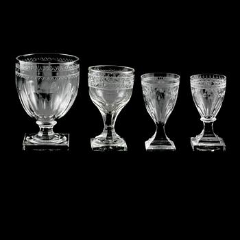 GLAS, 5+ 2+ 1 st, omkring år 1900.