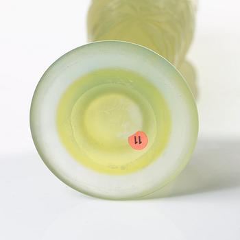 Heinrich Wollman, an Art Nouveau cameo glass vase,  Orrefors, Sweden.