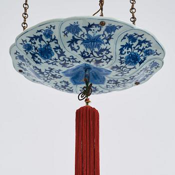 A Chinese hanging lantern, Qing dynasty, 19th Century.