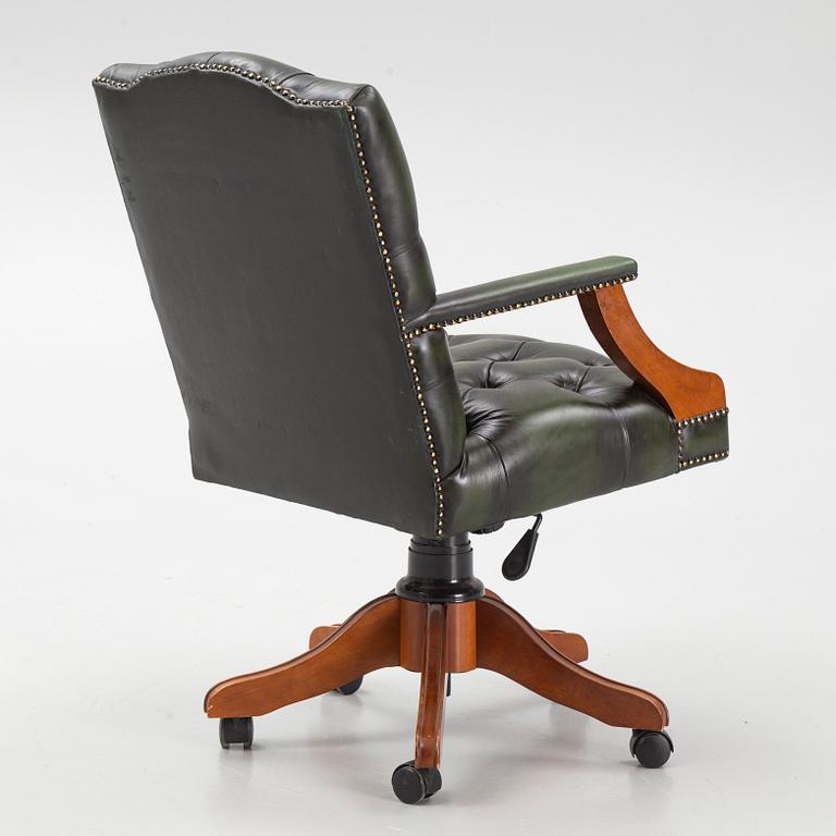 Desk chair, English style, second half of the 20th Century.