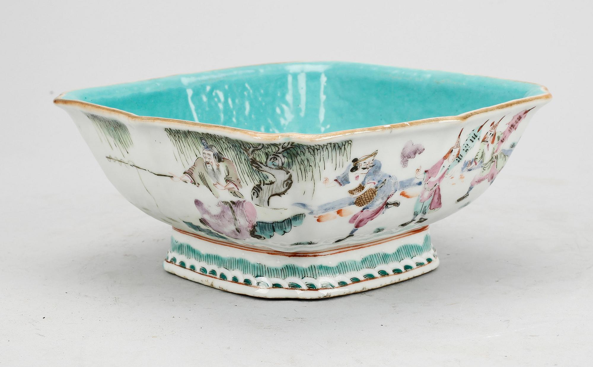 SKÅL, porslin, Kina 1800/1900-tal.