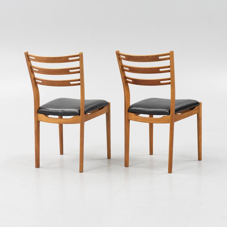 Helge Sibast, stolar, 8 st, Sibast Furniture, Danmark, 1900-talets mitt.