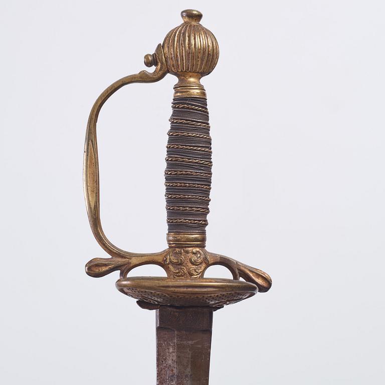 A Swedish infantry officer's sword from around the year 1800.