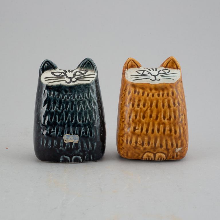 Lisa Larson,"Liten katt", figuriner 2 st, Gustavsberg.