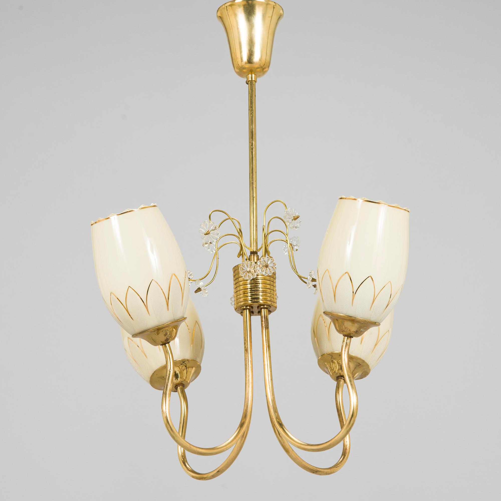A 1950s 'ER 79/4' ceiling lamp for Itsu.