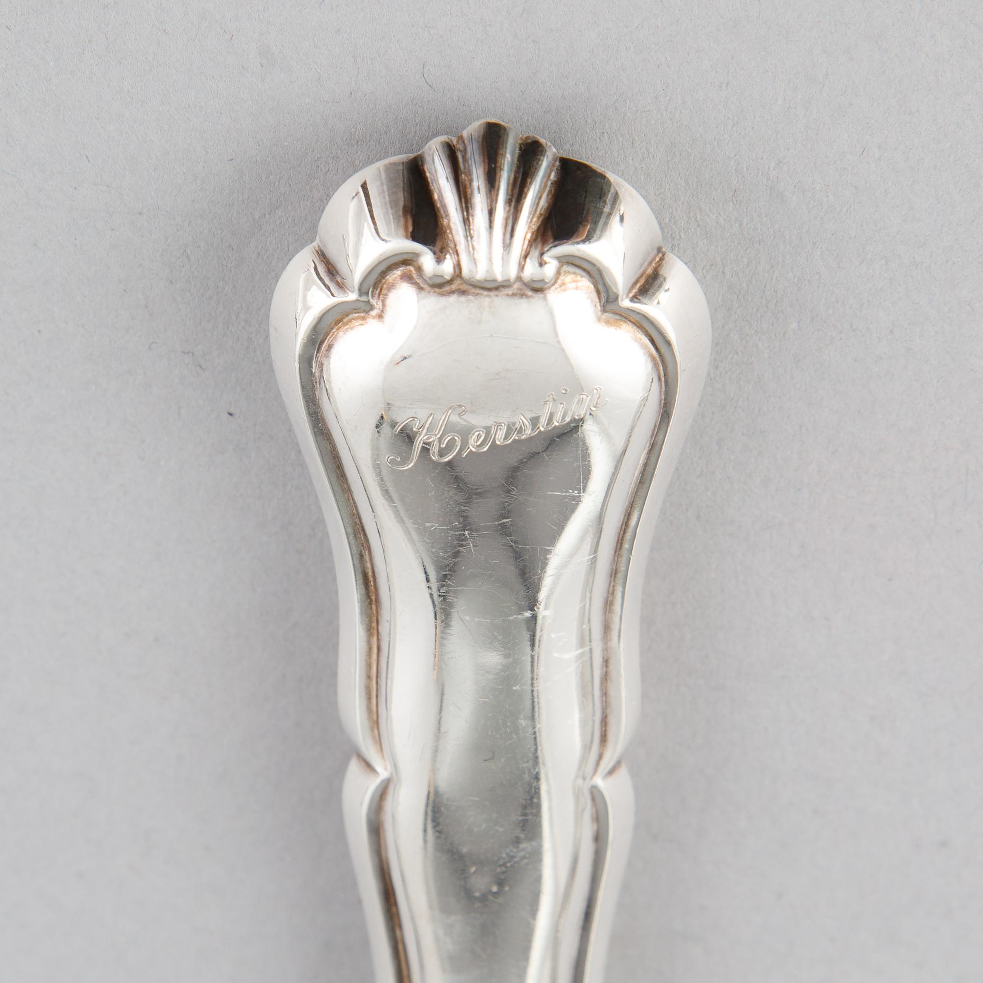 A Finnish silver cutlery, second half of the 20th century (63 pieces).