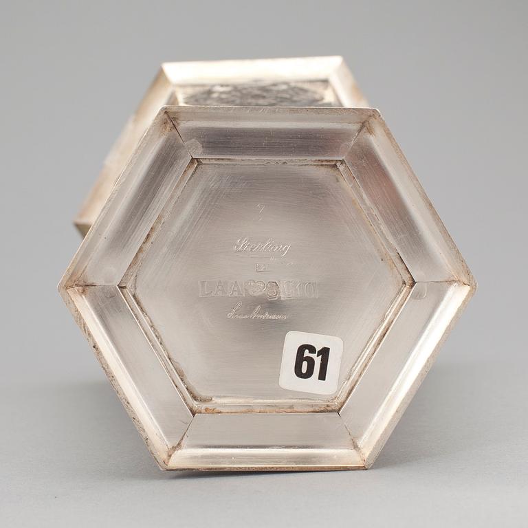 VAS, sterlingsilver, Lisa Andersson, Fellingsbro 1981. Vikt ca 368 gram.