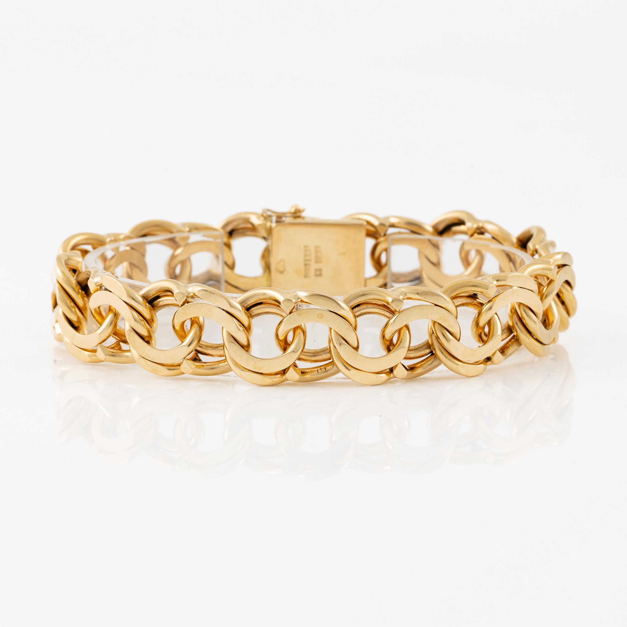 Armband 18K guld, bismarck.