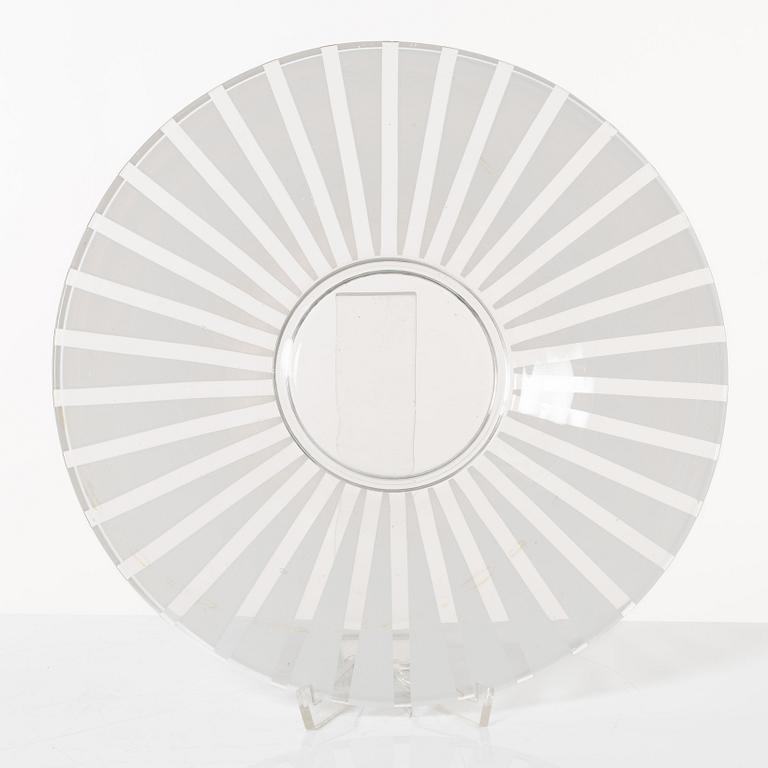 Bengt Orup, glasservis, "Strikt", 75 delar, Johansfors, 1950-tal.