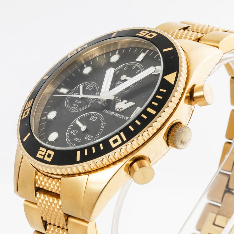 EMPORIO ARMANI, AR5857, wristwatch, 43 mm, chronograph.