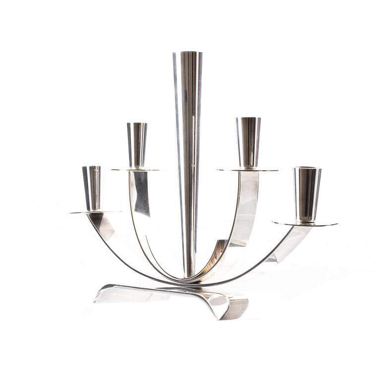 LJUSSTAKE, nysilver, Ystad Metall.