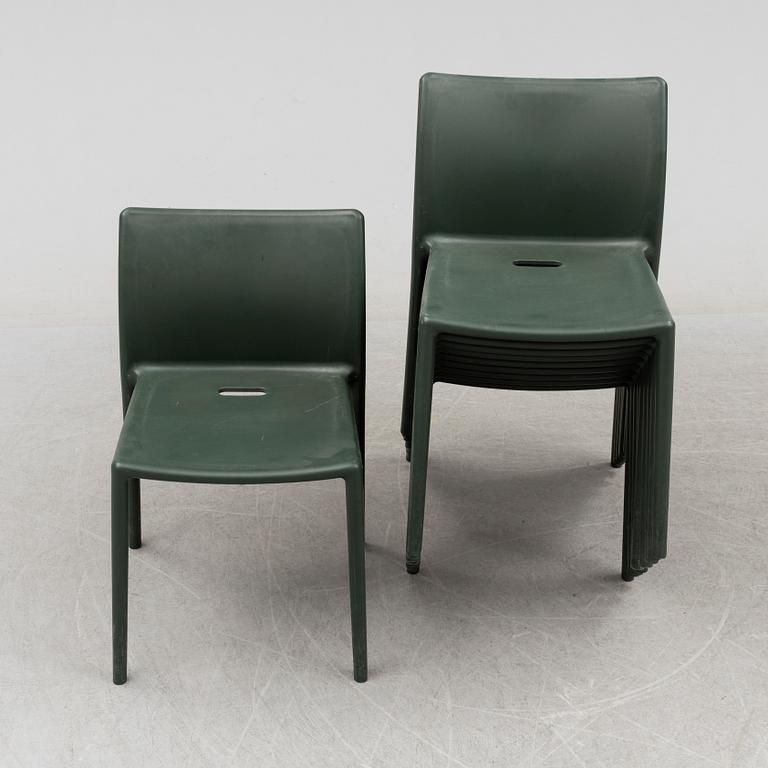 JASPER MORRISON, stolar, 10 st, "Air-Chair", Magis, Italien.