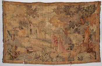 A European Tapestry, circa 1900, 154 x 240 cm.