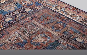 A carpet, Kashmar, 356 x 254 cm.