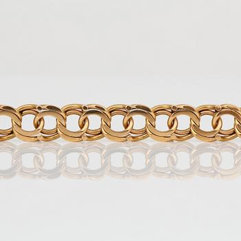 ARMBAND, 18K guld. Vikt ca 21,95 g.