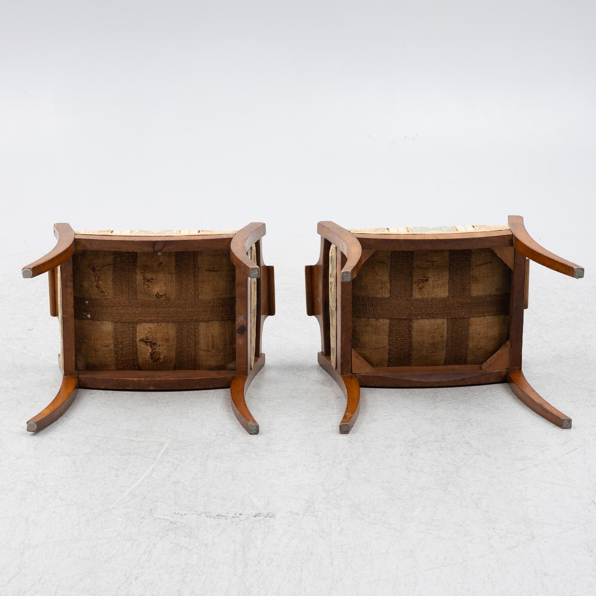 Banquets, a pair, Karl Johan, first half of the 19th century.